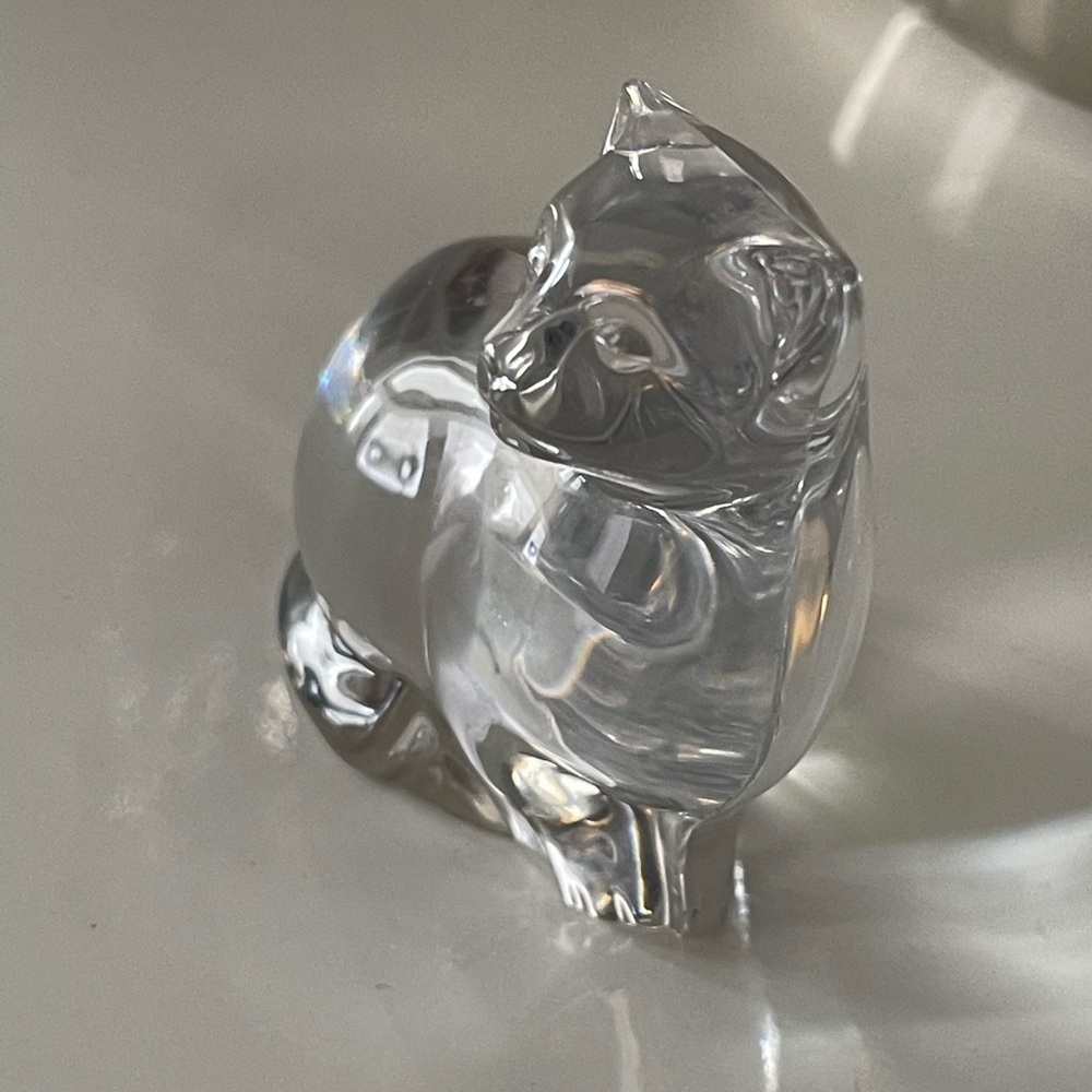 Villeroy & Boch Crystal kitten 3” Tall x 2 1/2” Wide